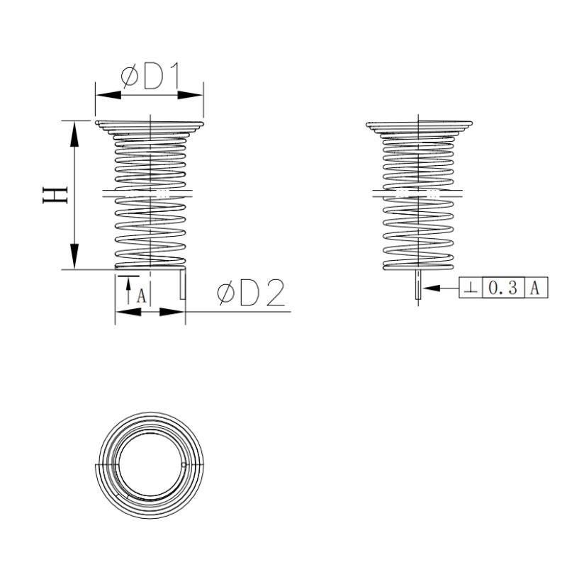 Conical Capacitive Touch Spring