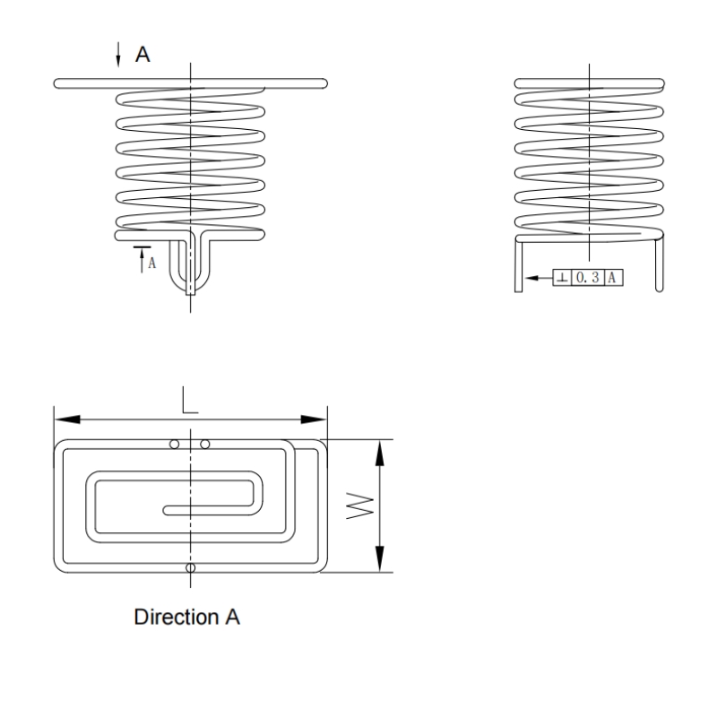 Square Surface Capacitive Touch Spring