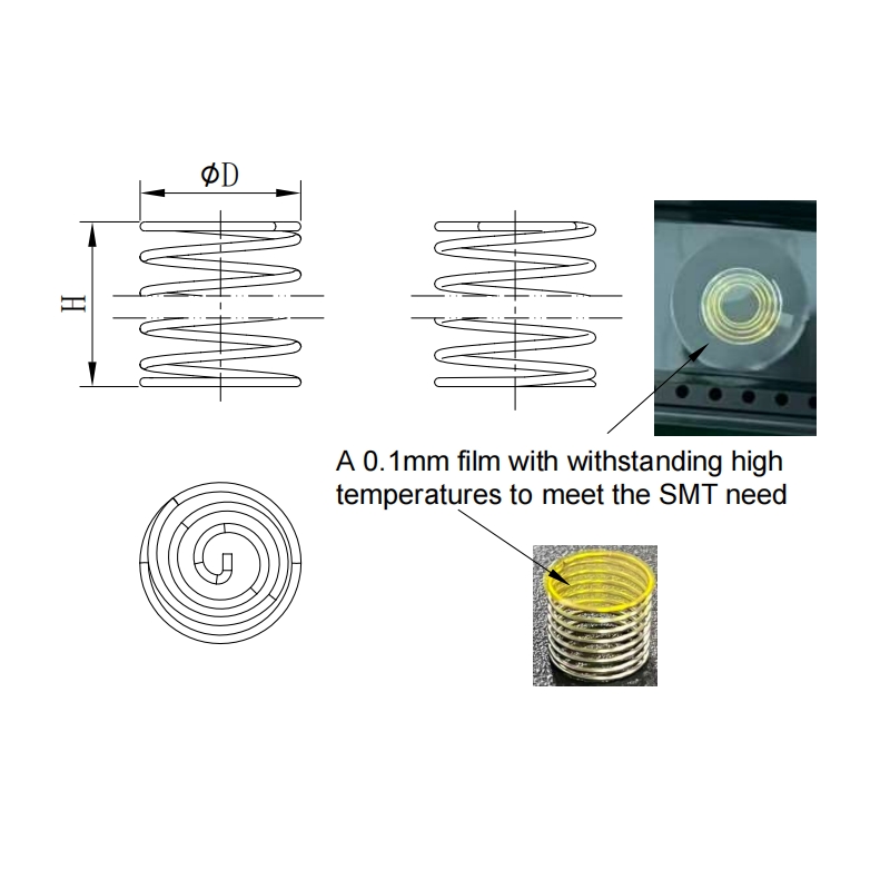 Circular SMT Capacitive Touch Spring