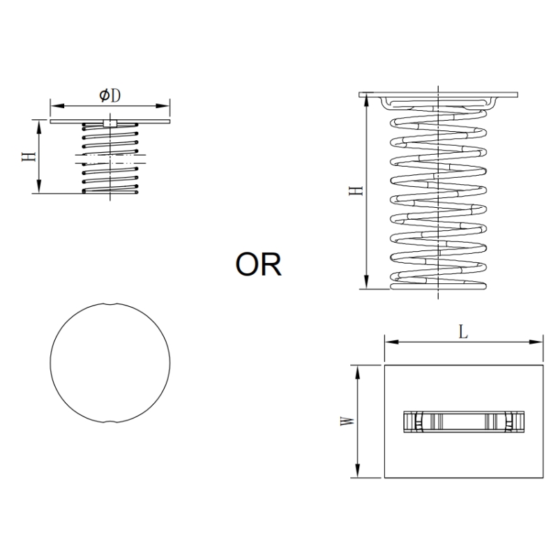 Metal-Plate SMT capacitive touch spring